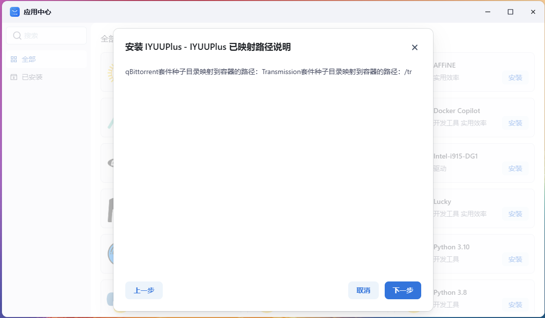 安装应用3